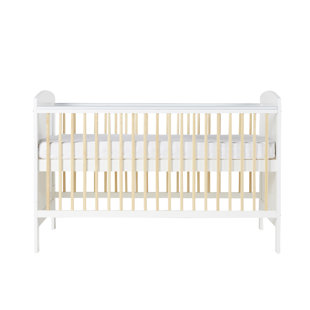 ICKLE BUBBA Coleby Scandi Cot Bed and All Seasons Premium Pocket Sprung Mattress - Scandi White