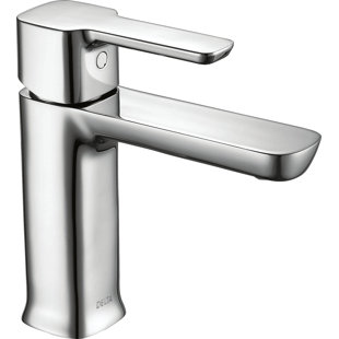 DELTA Modern Single Hole Bathroom Faucet with Drain Assembly, Single Handle Bathroom Sink Faucet