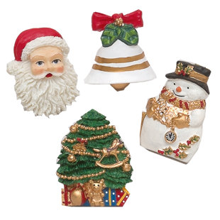 BEN AND JONAH Christmas Time Plastic Shower Curtain Hook