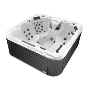 BUENO SPA Buenospa Hollywood 5 - Person 51 - Jet Square Standard Hot Tub With Ozonator In White