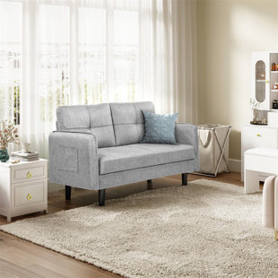 FAIRMONT PARK 2 Seater Sofa, Modern Sofa Couch With Thicken Cushions, Comfy Sofa For Living Room/bedroom/office/apartment, Loveseat Sofa 2 Seater Settee With 2 Pockets