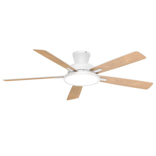 Wrought Studio™ 52 Inch Ceiling Fans With Lights Remote Control Quiet Fan