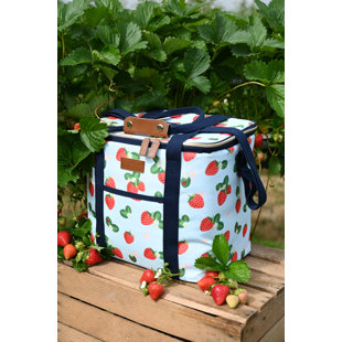 SUMMERHOUSE BY NAVIGATE Strawberries & Cream Aqua Picnic Cool Bag