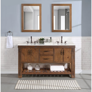 BIRCH LANE™ Bromley 60'' Double Bathroom Vanity with Quartz Top