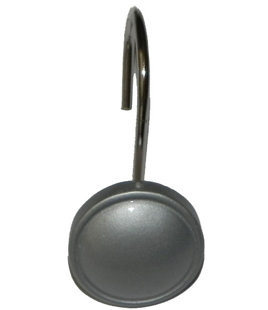 BEN AND JONAH Plastic Shower Curtain Hook (Set of 12)
