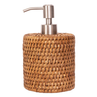 ARTIFACTS TRADING Artifacts Rattan™ Stainless Steel Polished Finish Soap Pump Dispenser
