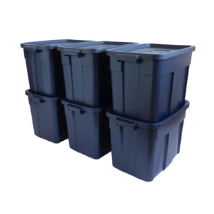 Rubbermaid Roughneck Storage Totes with Lids Set (Set of 6)