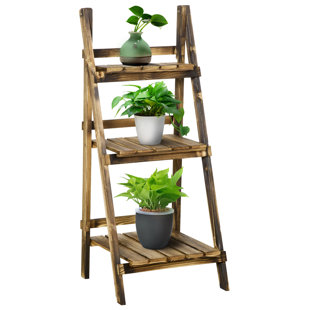 SOL 27 OUTDOOR Aaleigha Wood Plant Stand