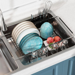 KIFLIC Stainless Steel In Sink Dish Rack