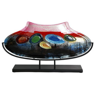 JASMINE ART GLASS Glass Table Vase