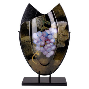 JASMINE ART GLASS Glass Table Vase