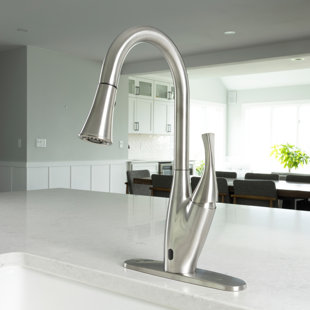 BIO BIDET BY BEMIS Touchless Pull Down Single Handle Kitchen Faucet