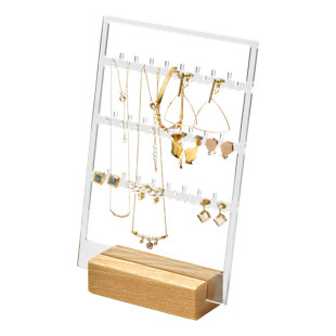 YAMAZAKI HOME Rin Plastic Jewelry Stand