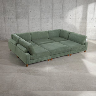 WONDERFULSKY Corduroy Sectional