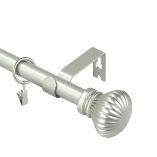 CANORA GREY Plascencia Adjustable Single Curtain Rod