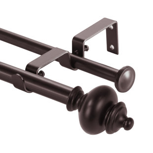 CANORA GREY Platteville Adjustable Double Curtain Rod