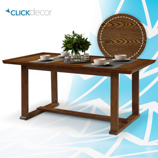 CLICK DECOR Vaughn ClickDecor Vaughn Solid Wood Dining Table