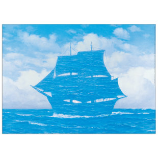 LONGSHORE TIDES René Magritte - No Frame Print on Wood