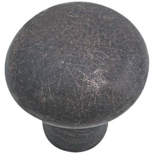 Emtek Sandcast Bronze Round Cabinet Knob