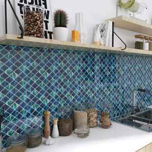 JEEDESON 11.8'' W x 11.8'' L Vinyl Peel and Stick (Set of 10)