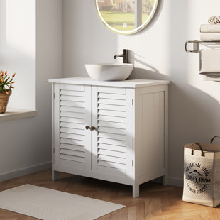 BEACHCREST HOME 60 x 58 cm wandbefestigter Waschbeckenunterschrank Parthenon