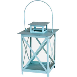 BREAKWATER BAY Lemington Cross Hatch Metal Lantern