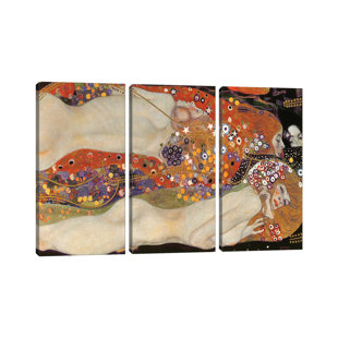 LANGLEY STREET Water Serpents II, 1904-07 by Gustav Klimt - No Frame Gallery-Wrapped Canvas Giclée on Canvas