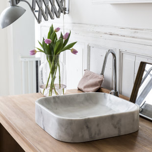 TIKAMOON Vasque 40 cm Countertop Basin