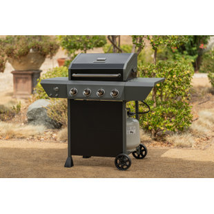 Megamaster 4 - Burner Freestanding Liquid Propane Gas Grill