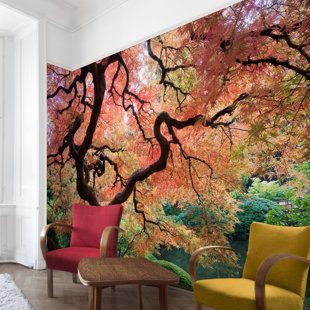 BLOOMSBURY MARKET Tapete Japanischer Garten 255 cm L x 384 cm B Kent