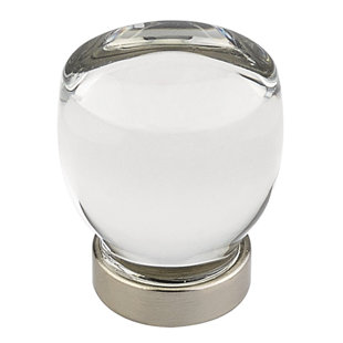 Emtek Juneau Glass Cabinet Knob 1-1/8"