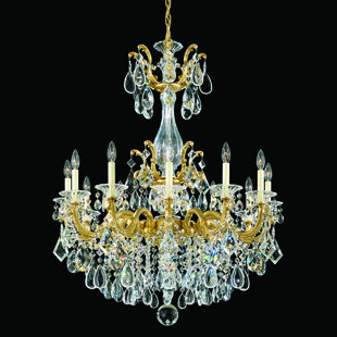 SCHONBEK La Scala 12 - Light Glass Classic / Traditional Chandelier