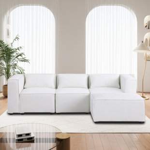 YORKHOMO Tyshonda 4 - Piece Upholstered Sectional