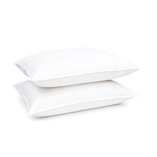BOKSER HOME 2 Pack Medium Hotel Style Down Alternative Bed Pillow (Set of 2)