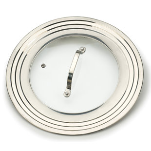 WROUGHT STUDIO™ Aulay 12.5" Glass Universal Lid