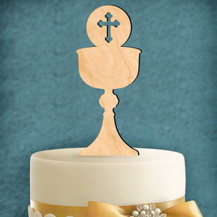 AMONOGRAM ART UNLIMITED Wood Cake Topper