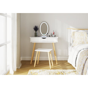 NORDEN HOME Ailani Dressing Table with Mirror