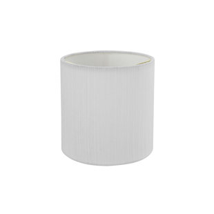 HIGHLAND DUNES 5" H x 5" W Drum Lamp Shade ( Clip On ) in Eggshell