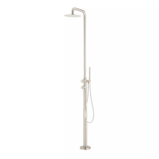 SIGNATURE HARDWARE Tinsley Retrofit Shower with Shower Head, Hand Shower, and Hose