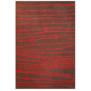 ACURA RUGS Contempo Handmade Wool Red Rug