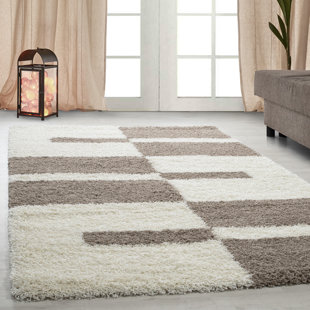 ZIPCODE DESIGN Leamon Shaggy Cream/Taupe Rug