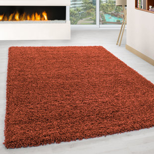 ZIPCODE DESIGN Riam Solid Colour Machine Woven Brick Area Rug
