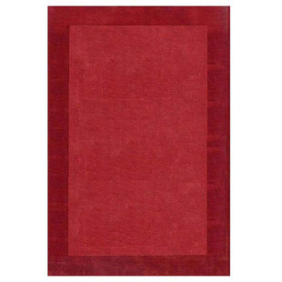 ACURA RUGS Loom Hand-Tufted Wool Red Rug