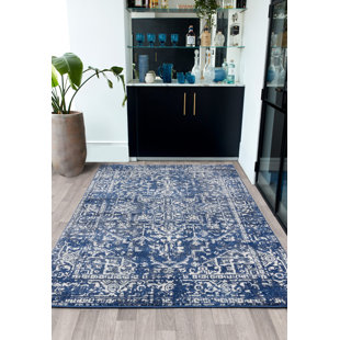 LANGLEY STREET Aamina Tufted Antique Navy/Cream Rug