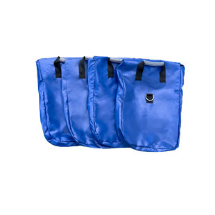 HULLABALLOO SALES Hullaballoo Deluxe Extra Durable Vinyl Sand Bags, Anchor Safety Product For Inflatable Bounce House, Water Slides, Canopies And Tents, Holds 50 Pound Capacity, 4 Pack (Set of 4)
