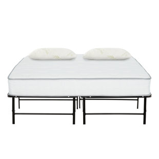 PRIMO INTERNATIONAL Solar 9 in. Pocket Coil Mattress with 14 in. Bed Frame