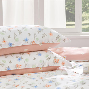 COASTALCART Cotton Machine Braided Floral Duvet Cover Set