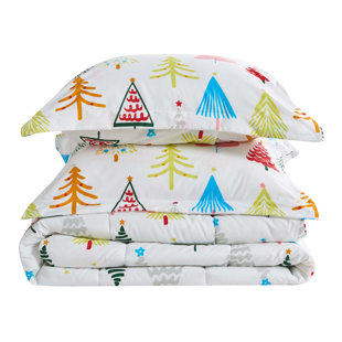 FRESHFOLDS Printed Microfiber Comforter Set with Shams