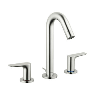 HANSGROHE Logis Widespread Bathroom Faucet with Drain Assembly