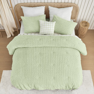 WONDERFUL TEXTILE Wonderful Faux Fur Comforter Set 3 Piece Tie Dye